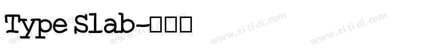 Type Slab字体转换